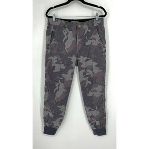 Prana Sky Canyon Jogger Pants Size 4 Mid Rise Stretch Crop Outdoor Gravel Camo